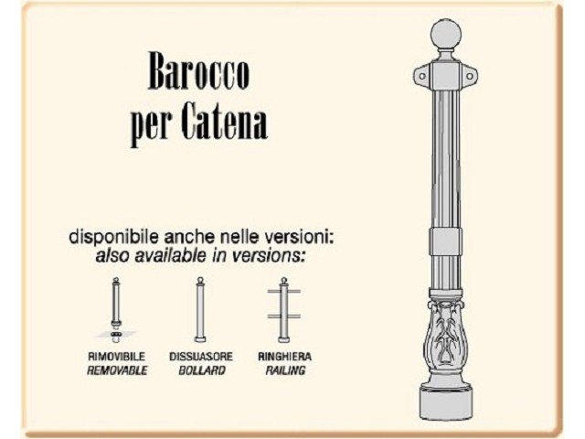 BAROCCO Bollard for chains